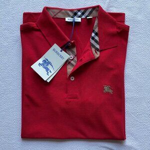 BURBERRY LONDON MEN'S COTTON POLO SHIRT XLARGE SIZE